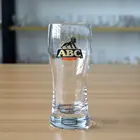 12oz thick base custom decal stout beer glass cup