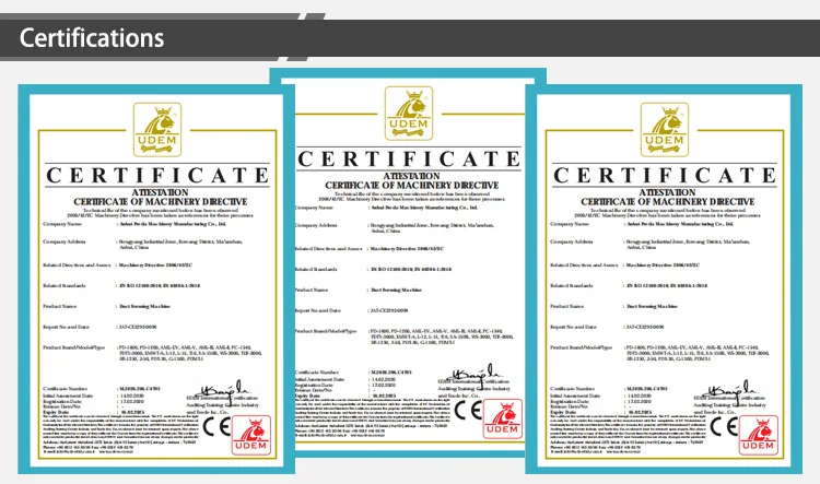 China factory sale auto duct production line with low price automatic folding machine auto duct line 3