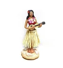 Doll 4.4 Inches Hawaii Hula Girl Posing Mini Dashboard Doll