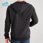 Custom Logo 40% Polyester 60% Cotton Zipper Sweat Hoodies Men Coat