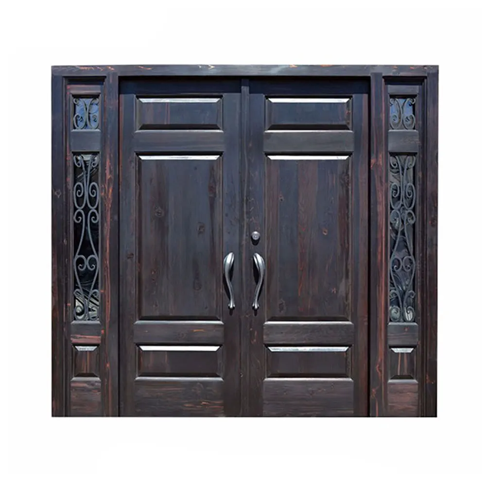 New Design House Building Door Traditional Style Iron Entrance