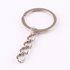 Wholesale 25mm 1inch Split Ring Keychain Key Fob Connector 4 Link Chain Key ring