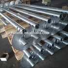 galvanized helical screw piles for solar fence foundations