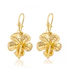 99522 xuping jeweley cheap flower earrings with hoop,dubai 24k gold jewelry earrings