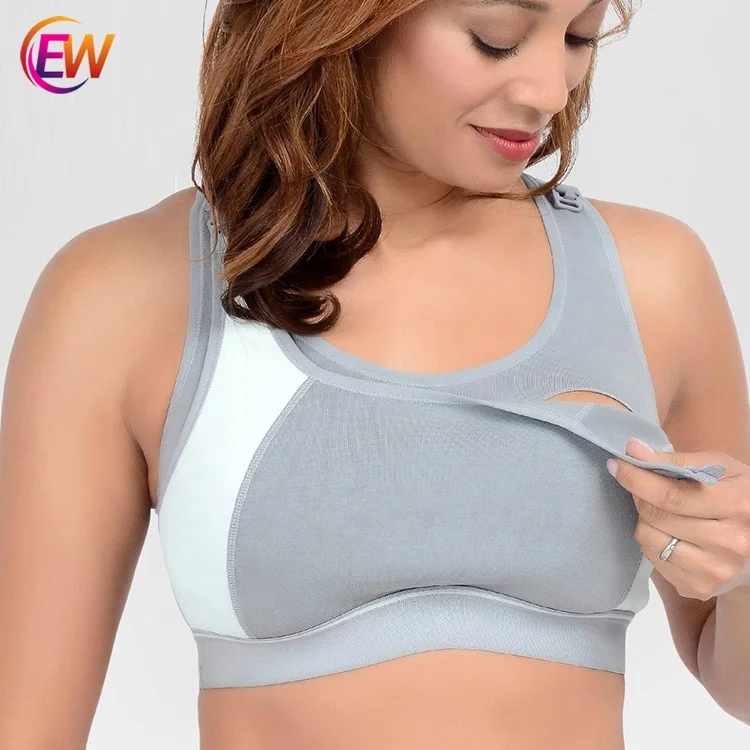 padded nursing sports bra