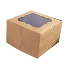 Custom Cake Packaging Box Paper Cup Cakes Boxes in Bulk