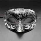 Painted face plastic mask diy dancing christmas halloween party masquerade Zorro masks