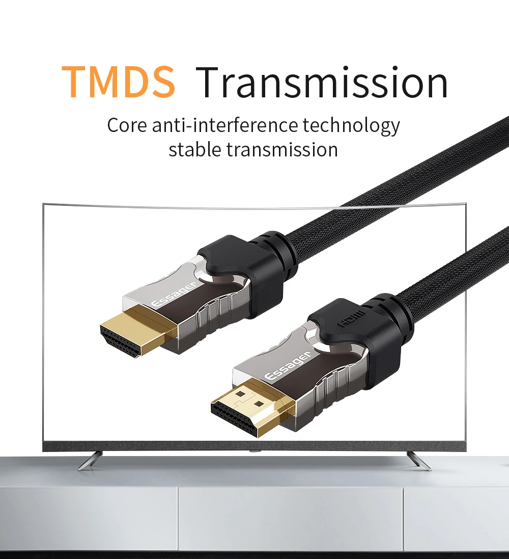 Oem High Speed 1m 2m 3m 5m 10m 15m 20m 4k Extension TV 2.0 for Hdmi to Hdmi Cable - ANKUX.COM
