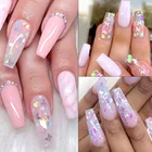 BQAN Wholesale New design Colorful butterfly laser ultra-thin Nail Glitter Nail Art Decoration Tools