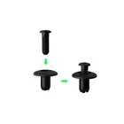 C21 Universal Nylon Fender Clips Bumper Retainer for All Cars