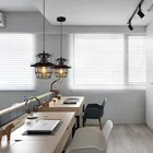 New Design Black Vintage Industrial Iron Pendant Lamp E27 Decorative Chandelier Lighting