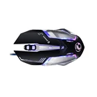 Wired V8 Silent Usb Ergonomic 4800dpi Optical Gaming Mouse Led Backlit Metal Plate Gamer Mice