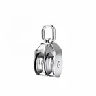 Stainless Steel Double Wheel Swivel Eye Pulley