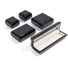 Custom high quality black piano lacquer small wooden jewelry boxes
