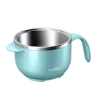 Smart Children Bowl 304 Food Grade Stainless Steel PI Heat Film Insulation Bluetooth Music Player USB Charge