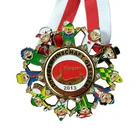 ZSLANGBAO Hollow Out 3D Award Sport Carnival medals with Cord for Kids Custom Carved Medal Badge Medallion