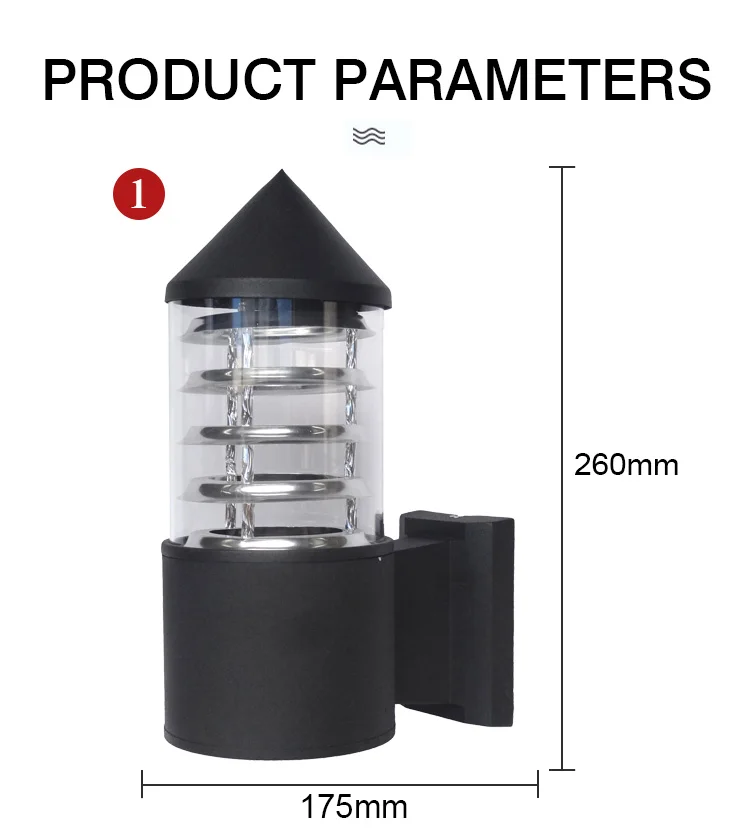 Outdoor Lighting Home Aluminum Garden Courtyard  Balcony Decoration Wall Lamp