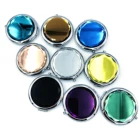 Amazon Hot Double Sided Compact Mirror Mini colorful Luxury diamond Mirror Crystal Pocket Mirror