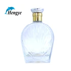 liquor glass wine bottle with cork wine bottle for vodka and whisky