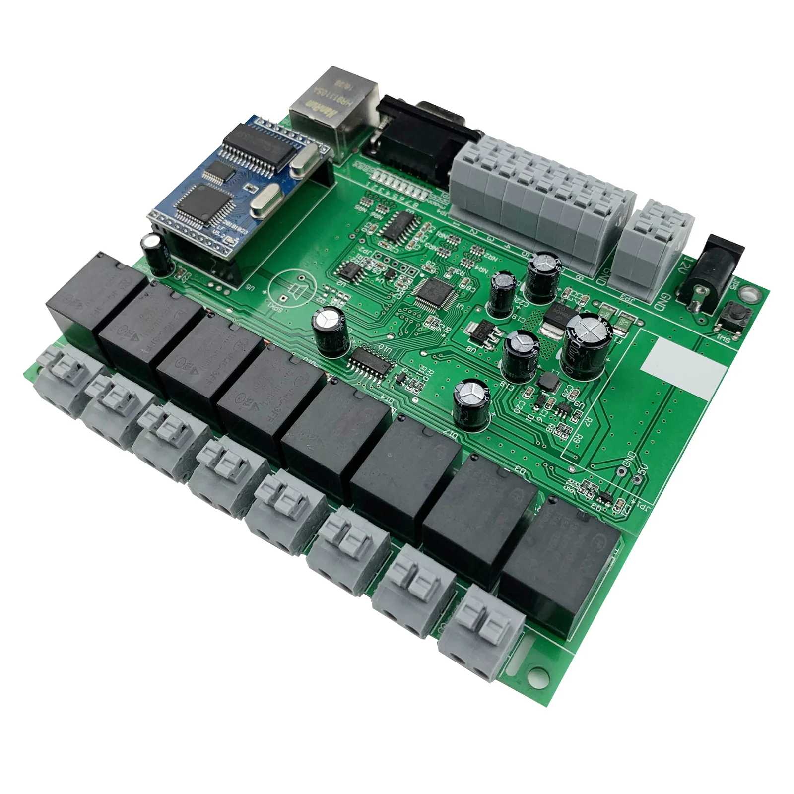 8 组继电器模块家庭自动化控制面板 pcb 电路板电路程序开发板 diy