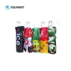 Logo Print Foldable Corrugated Paper Handle Gift Wine Bag