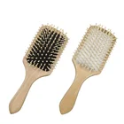 custom handmade natural double sided black white gold sandalwood beard shaping tool set dye combs for beard
