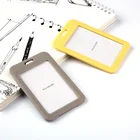 transparent card holder acrylic id card holder metal id card holder