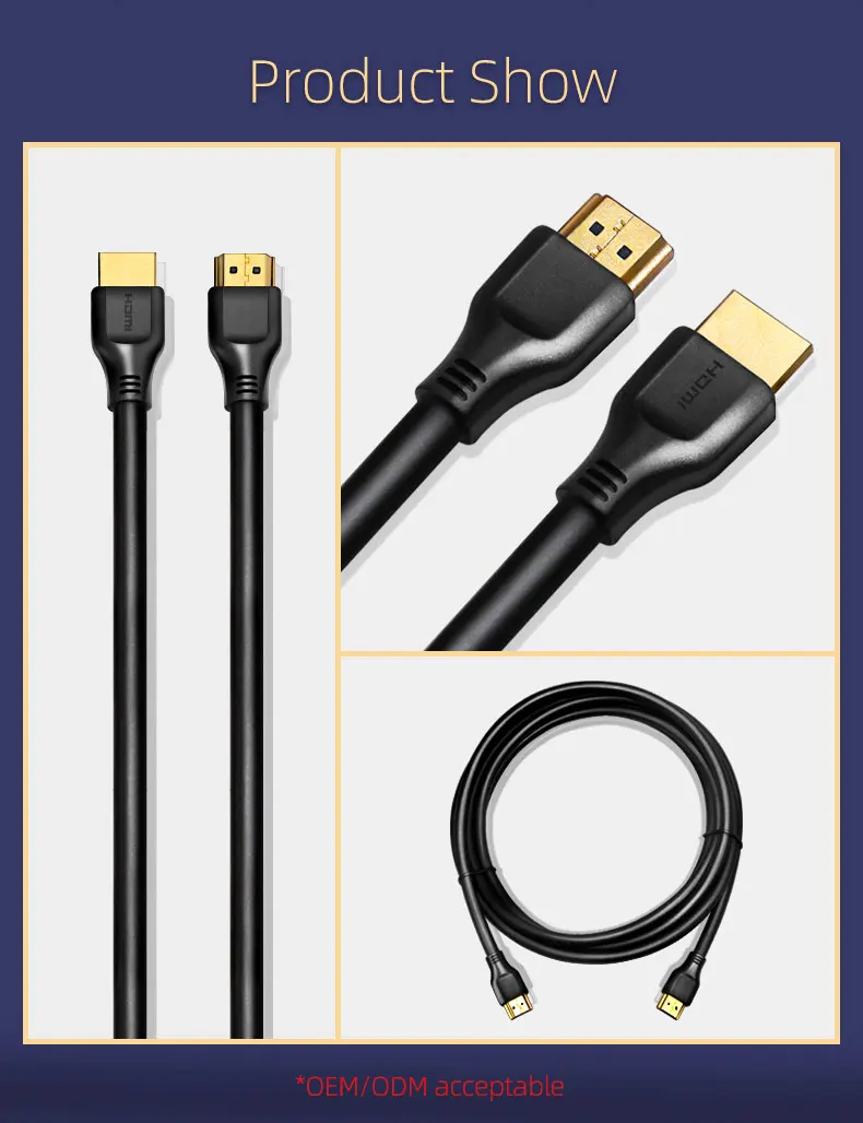 factory price 2.1V HDMI Cable with gold plated support 8K 60Hz - ANKUX.COM