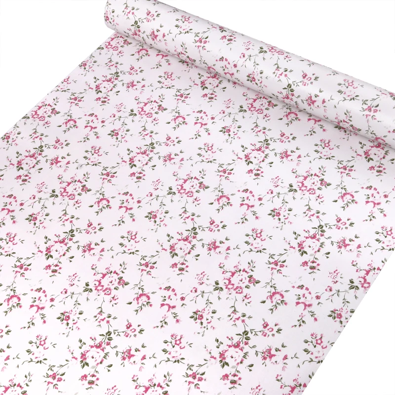 Fresh Floral Wallpaper PVC Waterproof Anti-fouling Self-adhesive Bedroom Wallpaper Dormitory Decoration