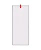 2-View / Single Pocket Menu: 4 1/4" x 11" - Open Short Side - Clear PVC Plastic - PE3061S-MENU