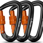 2019 Amazon High Quality Wholesale D Shape Aluminum Swivel Rock Climbing Carabiner