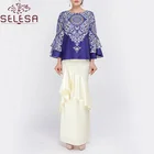 Wholesale Latest Design Juba China Muslim Wear Bright Sportswear Islamic Clothing Baju Kurung Peplum