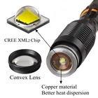 Torch Tactical Portable Zoom Explosion Proof Torchlight 5 Modes Stunt Gun Self Defensive Police Torch