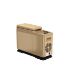 Fridge Usb Usb Fridge Leather 8L Portable Mini Car Cooler Fridge With Wireless Charge And USB Port