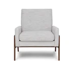 Home Furniture Armchair in Wooden and Fabric Modern Hotel Lounge Chair