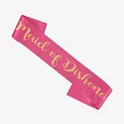 Bridal Wedding Decoration Sexy Girls Red Hen Party Bride To Be Silk Sash