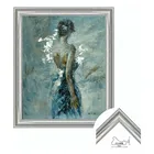 Picture Mirror Modern Design Custom Frames Engraved Pine Wood Classical Oil Painting Picture Mirror Frame Moulding