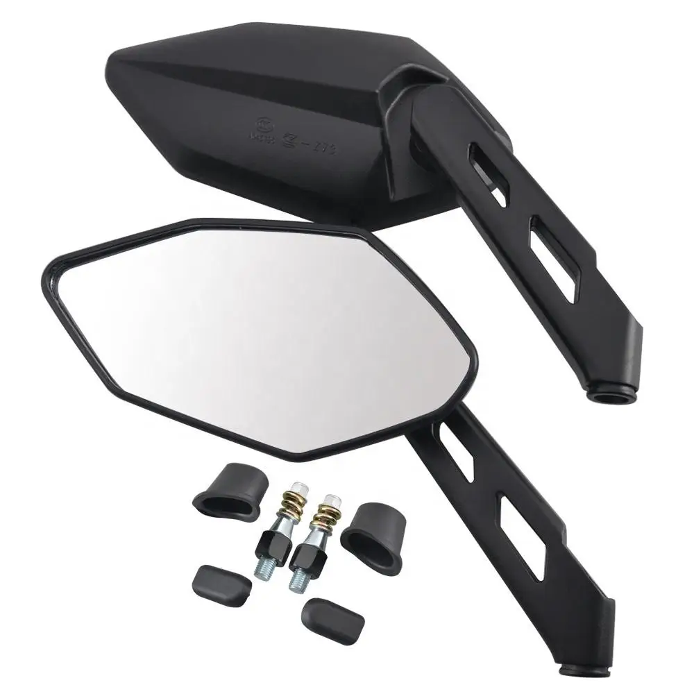 M10 Motorcycle Rear View Mirror Case Fits for Kawasaki ER 6N 6F ER-5 Z800 Z900 Z1000 Z750 W800 ZRX400 ZRX1100 ATV 10mm Mirrors