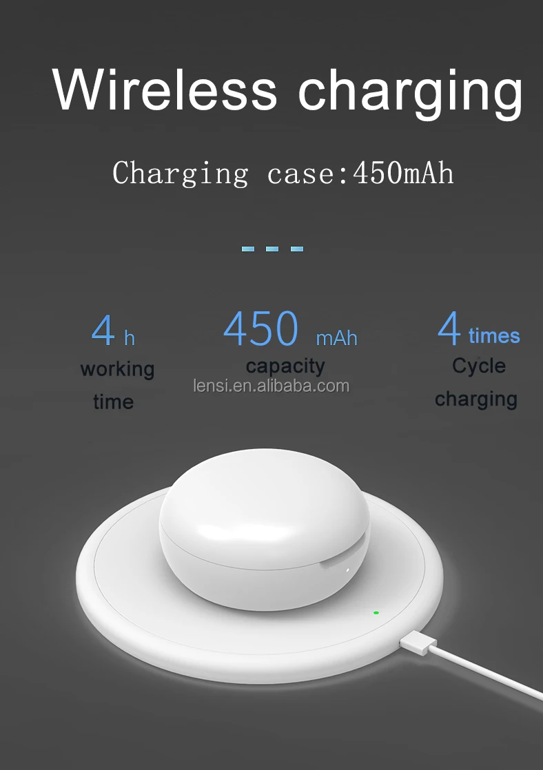 LENSI I12 S9 TWS High Quality Binaural Microphone True Wireless Earbuds With Charging Case - ANKUX.COM