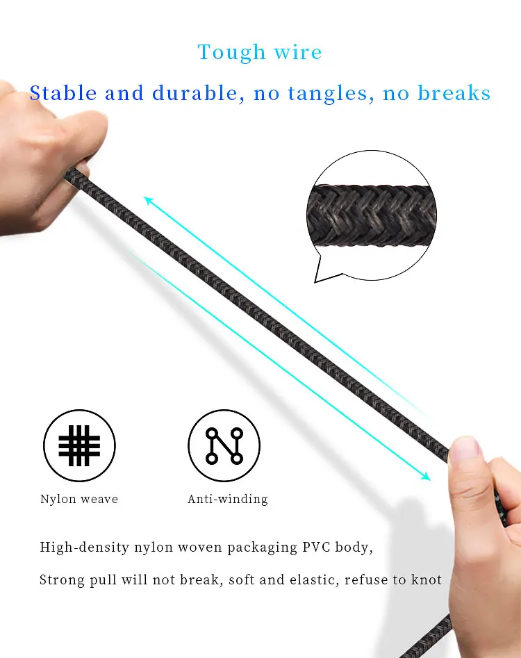 Focuses 3.5A Fast Charging 4 in 1 Universal Cable for iPhone Micro USB-C C Type USB Cable - ANKUX.COM