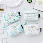 Wallet Coin Wallet Green Letter Print Custom Child Canvas Coin Purse Wallet Small For Girls