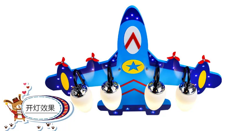 Creative Kids Room Ceiling Lamp Children Bedroom Aircraft Led Ceiling Lamp Airplane DownLights