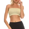 Custom Stretch Bandeau Tank Tops Sports Tube Top Women Strapless Cropped Seamless Tube Top