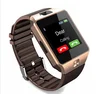 2019 waterproof GSM SIM card touch screen mobile phone Q18 dZ09 smart watch for smartphone