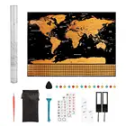 Wholesale Customized scratch off map luxurious Exquisite world map with Exquisite design