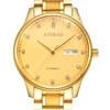 2019 New arrival Luxury gold color stainless steel elegant wrist watch for man 3 ATM timepiece