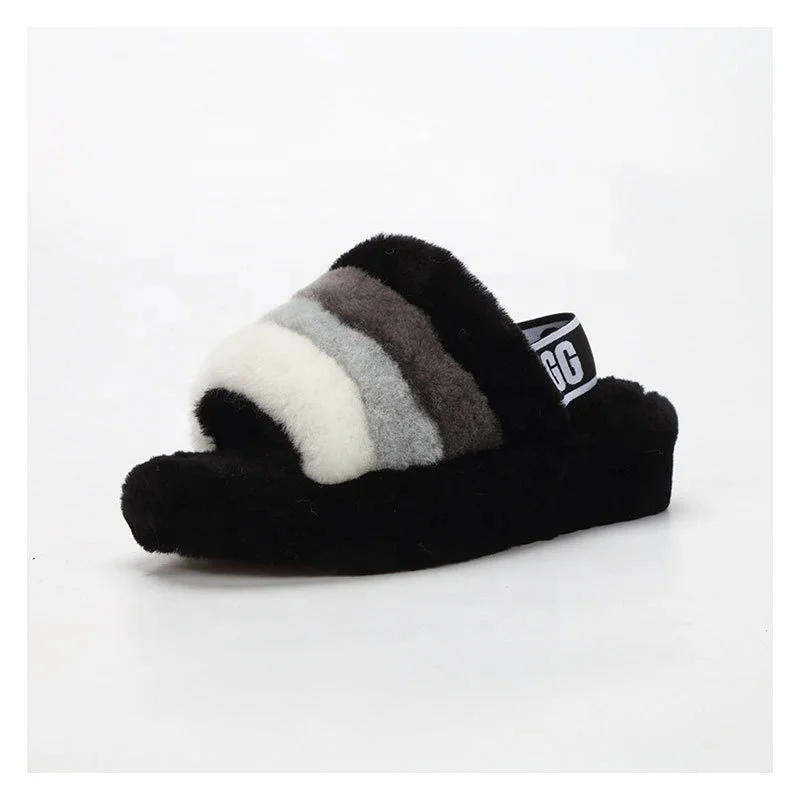 Wholesale Women Lamb fur slides Winter fashion fur slipper for women, Customized color
Wholesale Women Lamb fur slides Winter fashion fur slipper for women, Customized color