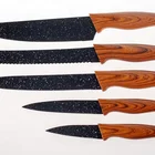 Premium Stainless Steel Kitchen Knife Set With Rotating Acrylic Stand - 8 Piece set