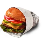 Paper Hamburger Paper Printed Packaging Aluminum Foil Laminated Hamburger Paper Food Wrapping Paper Wrap