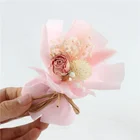 アマリリスミニ DIY 花束保存バラ永遠のバラ乾燥花ドライフラワー lagurus babysbreath